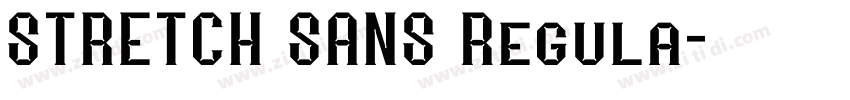 STRETCH SANS Regula字体转换